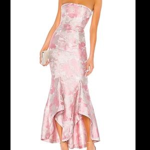 Lovers + Friends Urgonia Gown in pink tonal